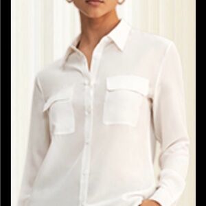 White Button-Up Blouse